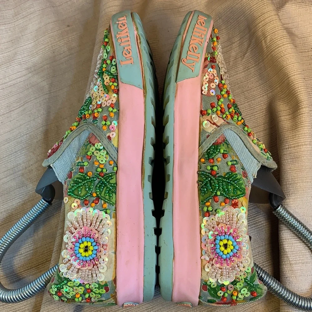 Lli Kelly richly embroidered loafers preloved